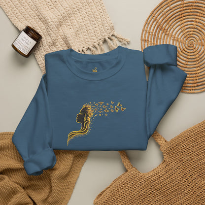 Her Flight Embroidered Sweatshirt
