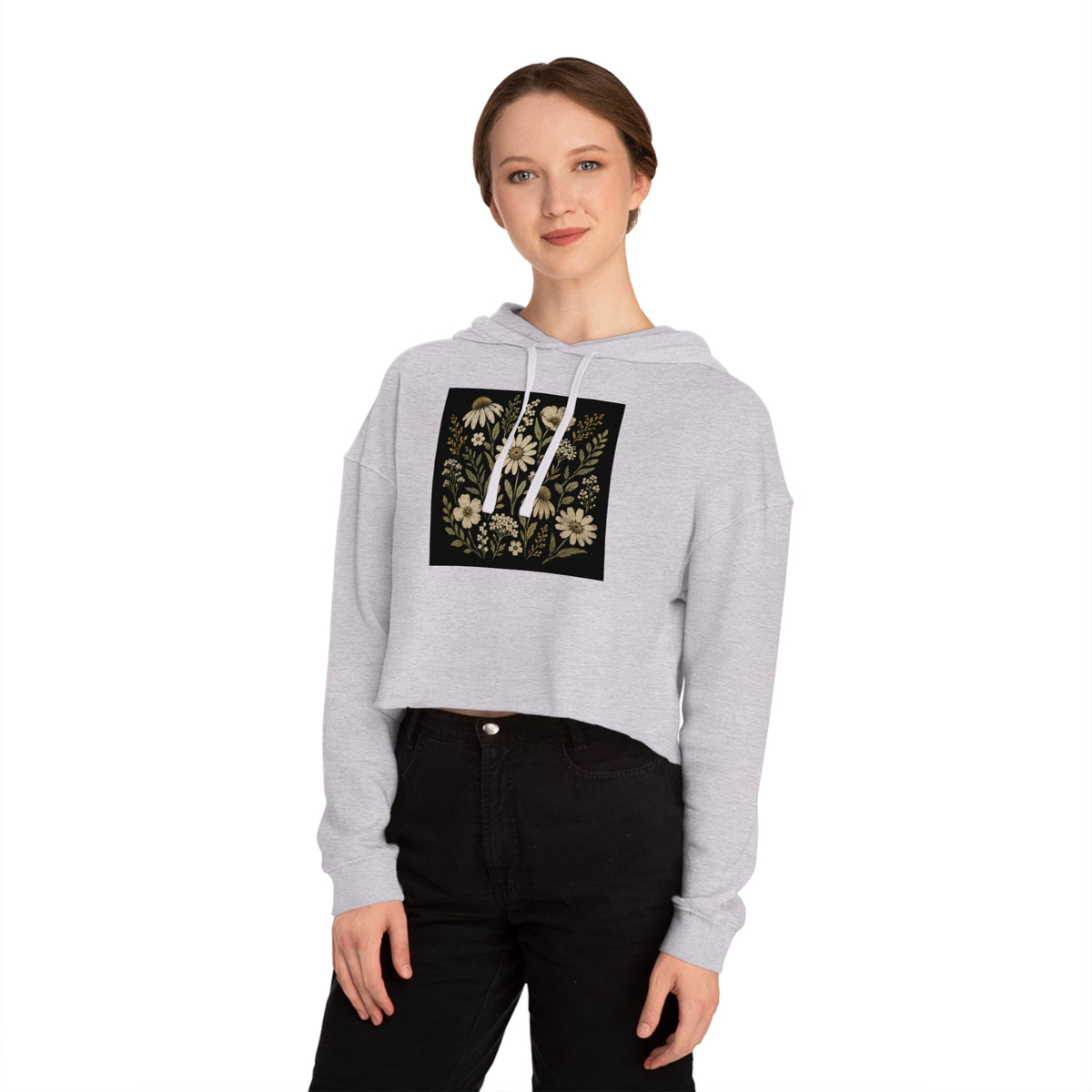 Grace After Dark Cropped Hooded Sweatshirt