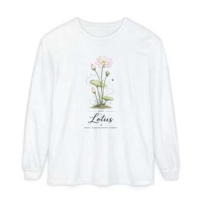 July Birth Flower Long Sleeve T-Shirt