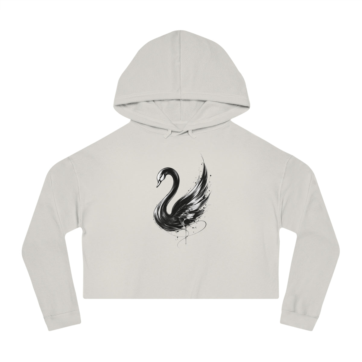 Unfold Cropped Hooded Sweatshirt