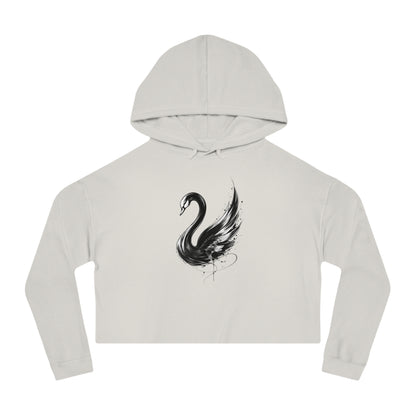 Unfold Cropped Hooded Sweatshirt