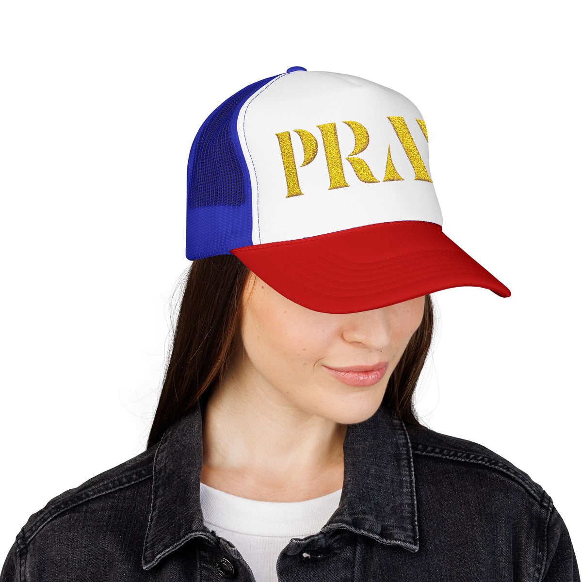 Pray Embroidered Foam Trucker Hat
