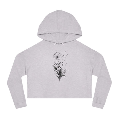 Swan Wish Cropped Hooded Sweatshirt