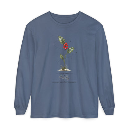 December Birth Flower Long Sleeve T-Shirt