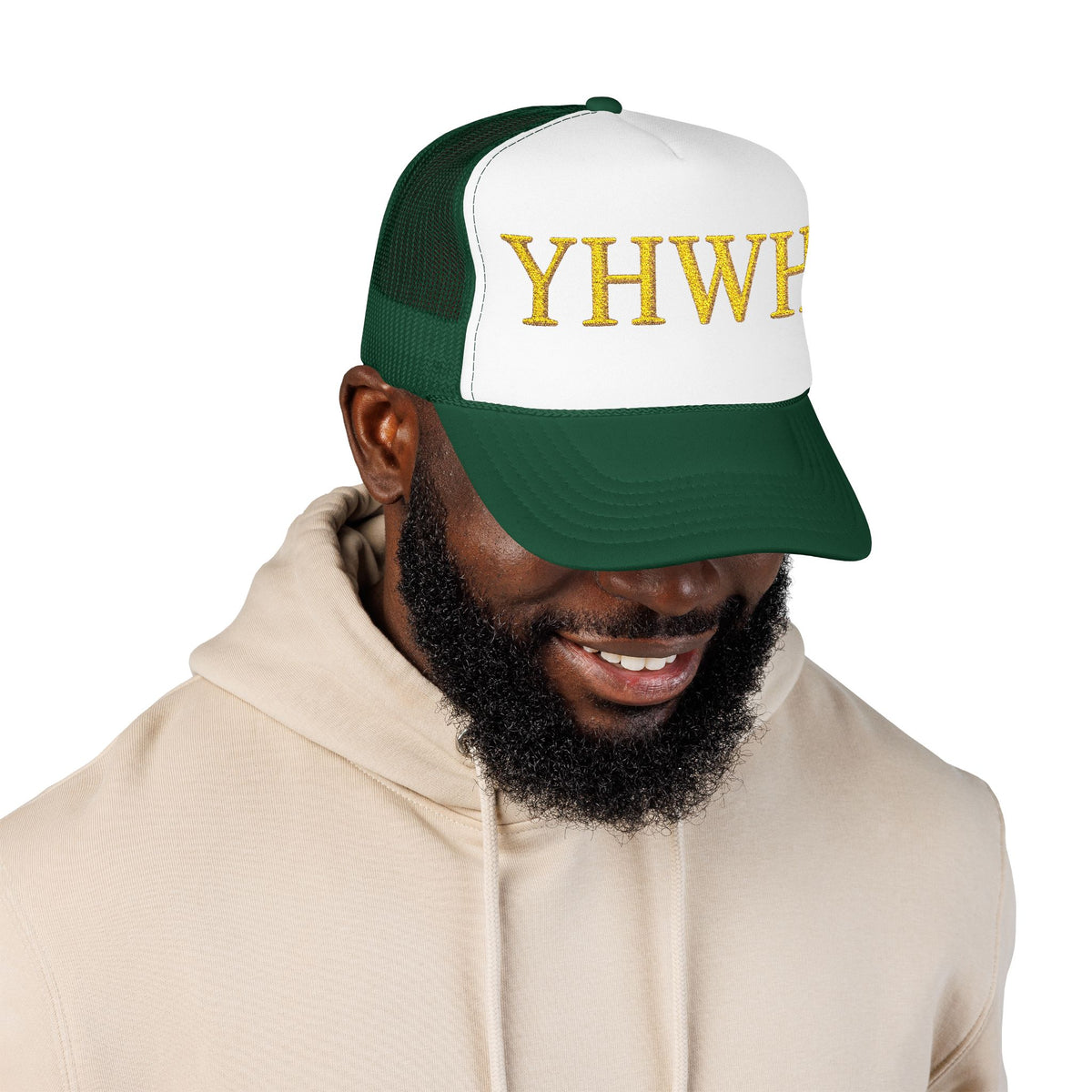 YHWH Embroidered Foam Trucker Hat