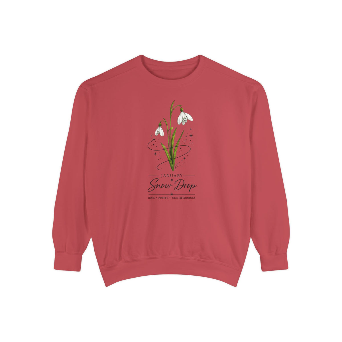 January Birth Flower Sweatshirt
