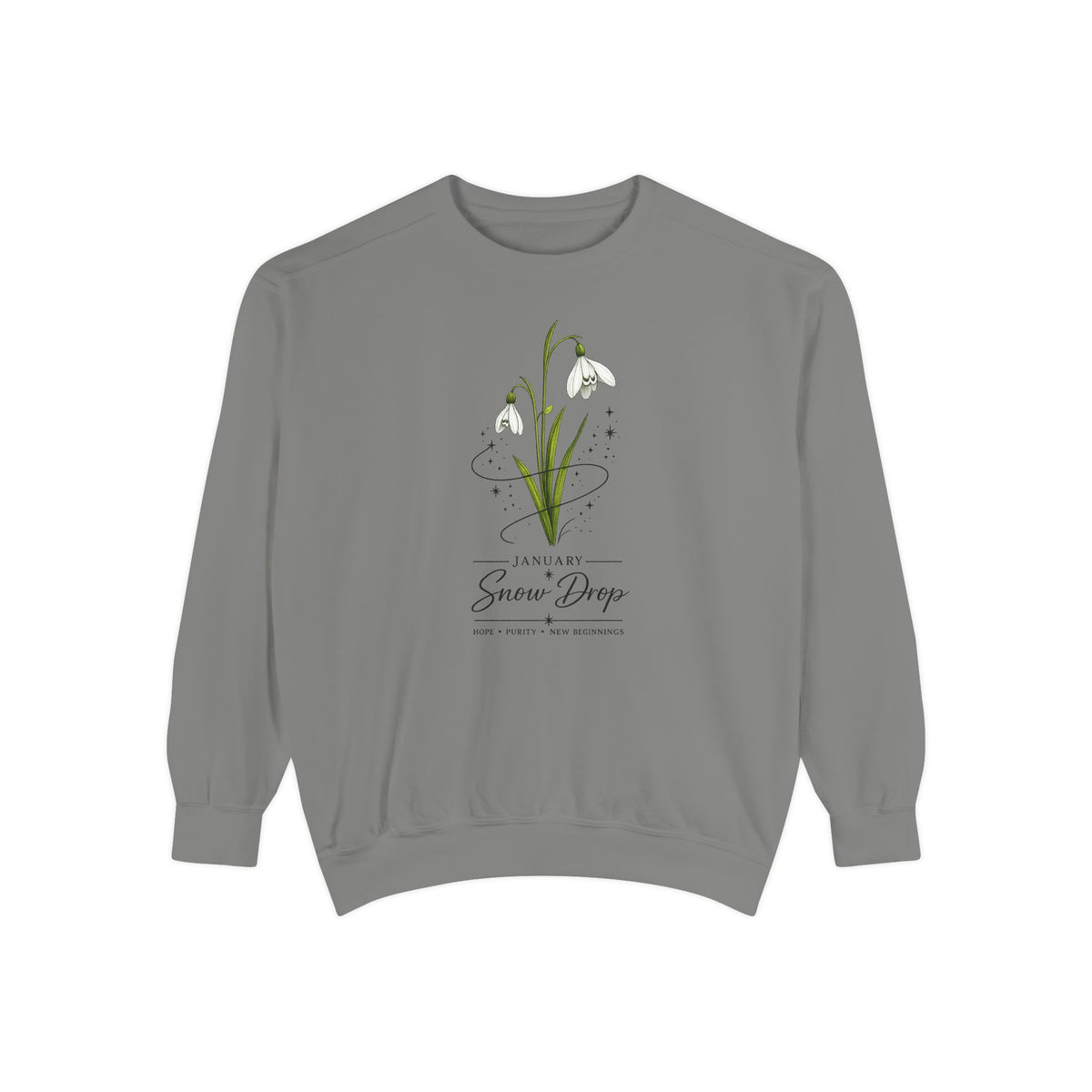 January Birth Flower Sweatshirt
