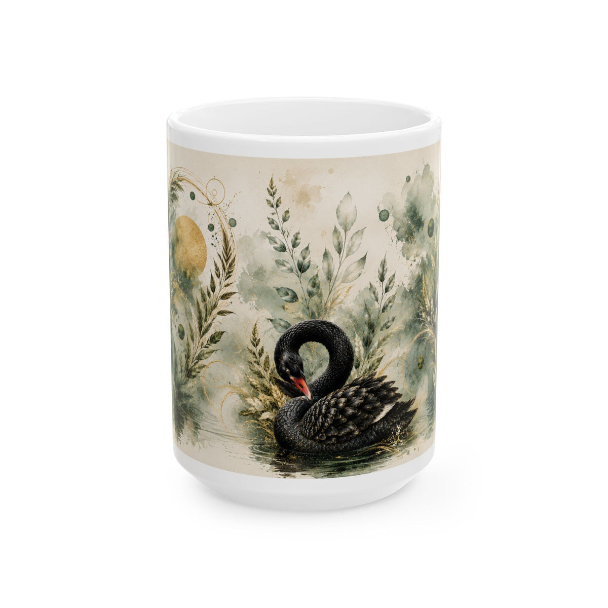Emerald Grace Ceramic Mug, (11oz, 15oz)