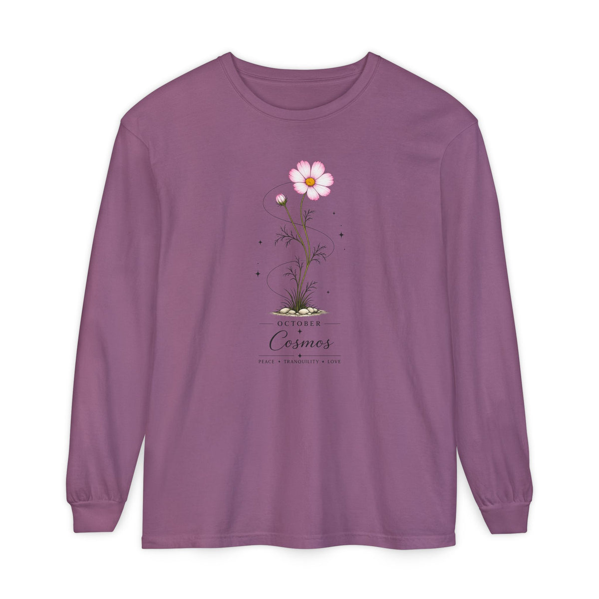 October Birth Flower Long Sleeve T-Shirt