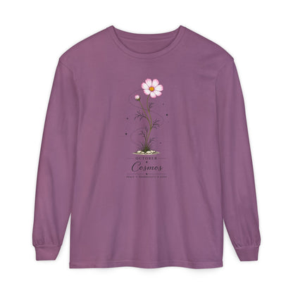 October Birth Flower Long Sleeve T-Shirt