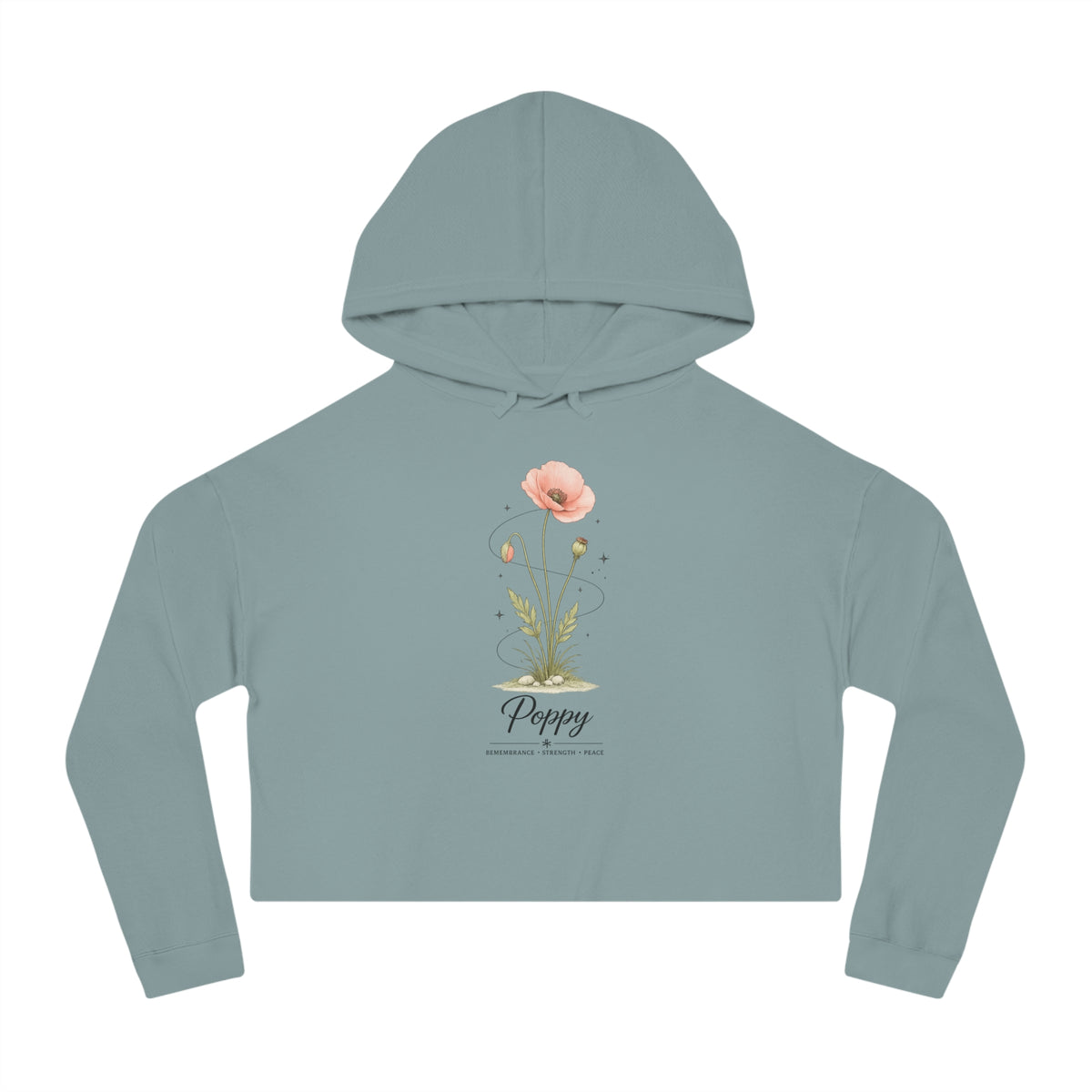 Poppy Cropped Hooded Sweatshirt