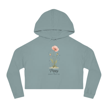 Poppy Cropped Hooded Sweatshirt