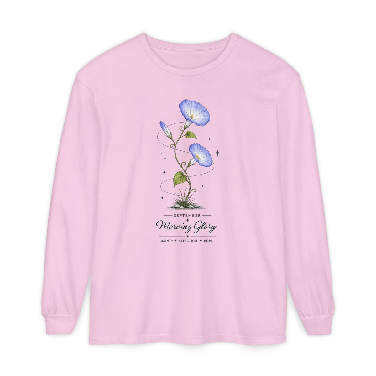 September Birth Flower Long Sleeve T-Shirt