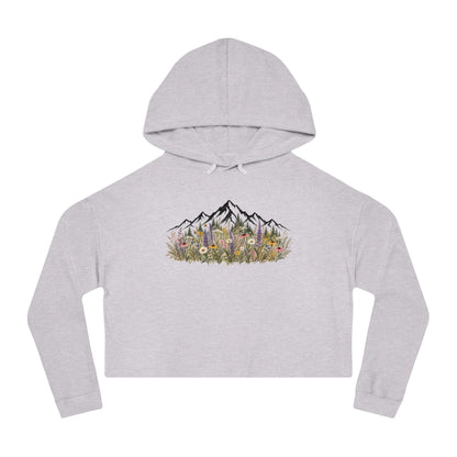 Summit Blooms Cropped Hooded Sweatshirt