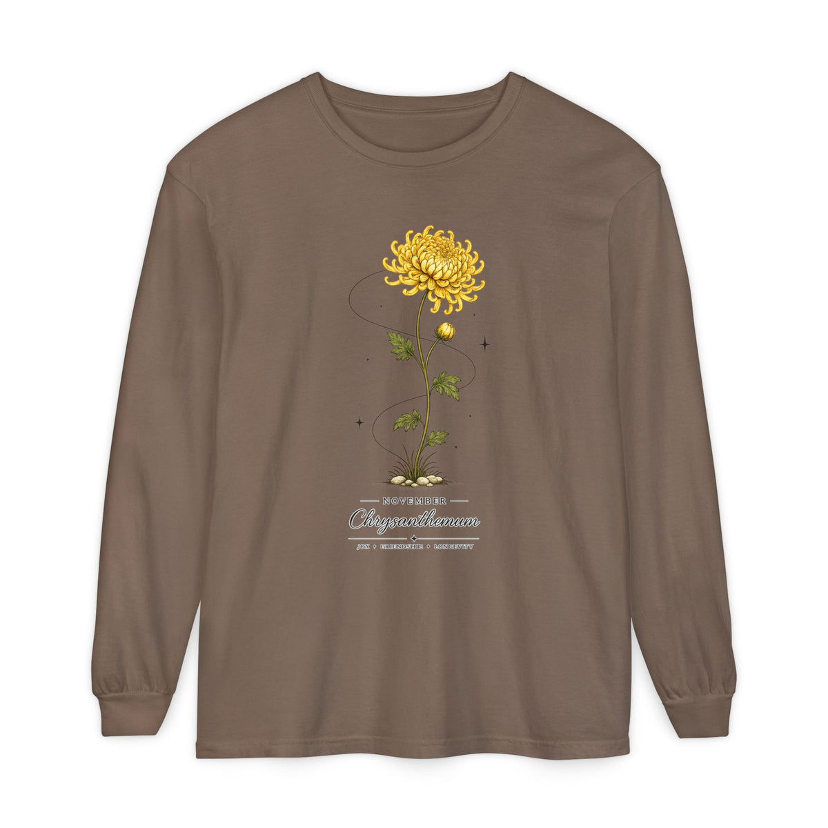 November Birth Flower Long Sleeve T-Shirt