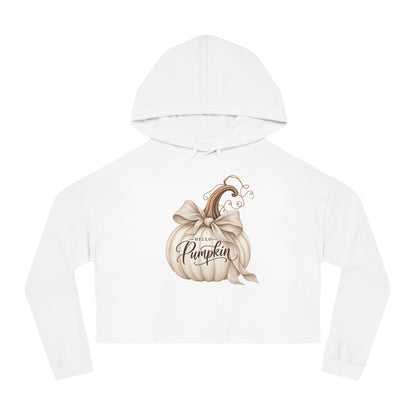 Pumpkin Charm Cropped Hooded Sweatshirt