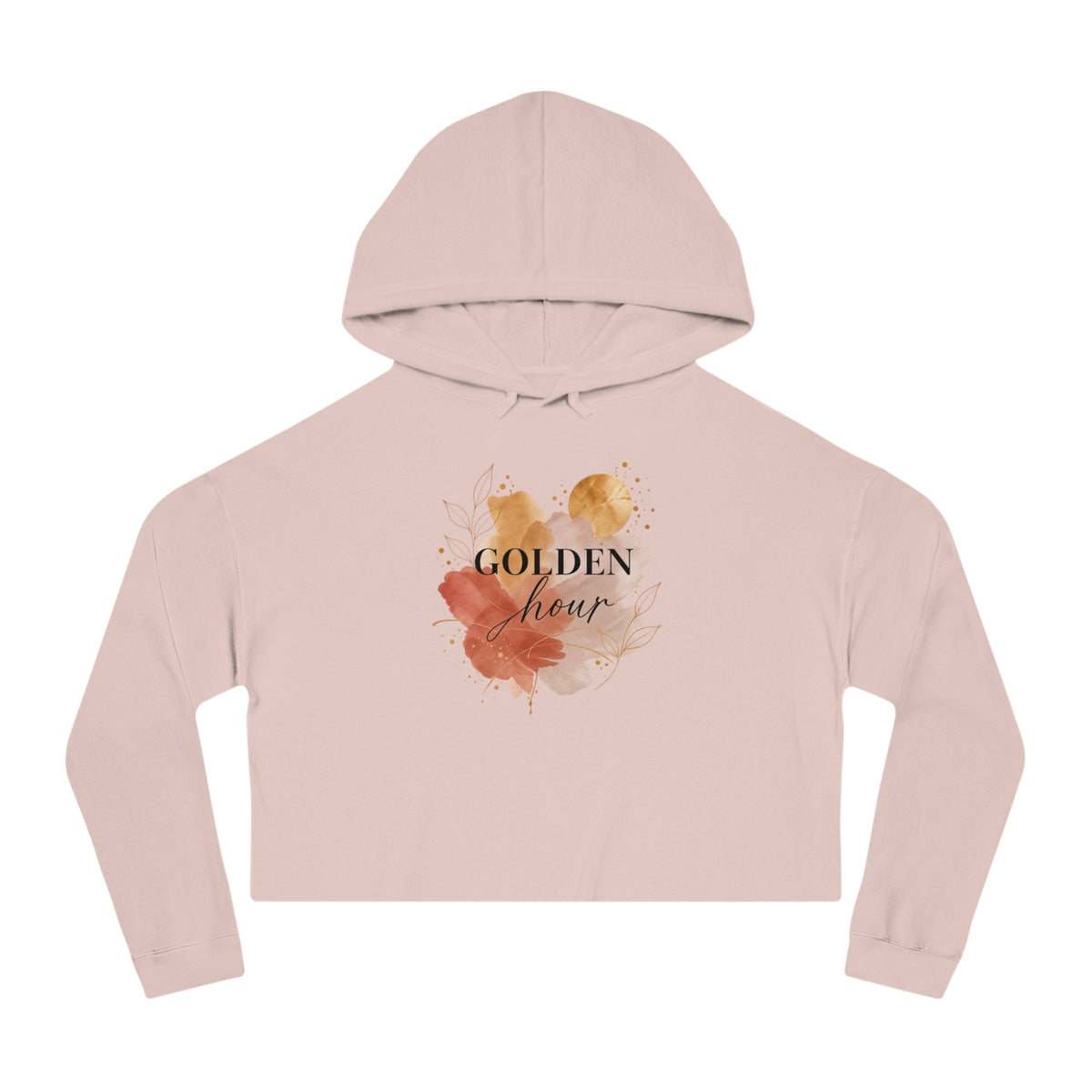 Golden Hour Cropped Hooded Sweatshirt