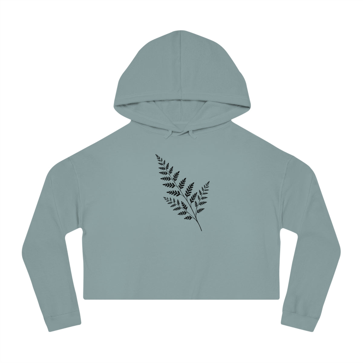 Wild Fern Cropped Hooded Sweatshirt