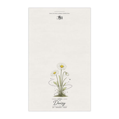 April Birth Flower Tea Towel