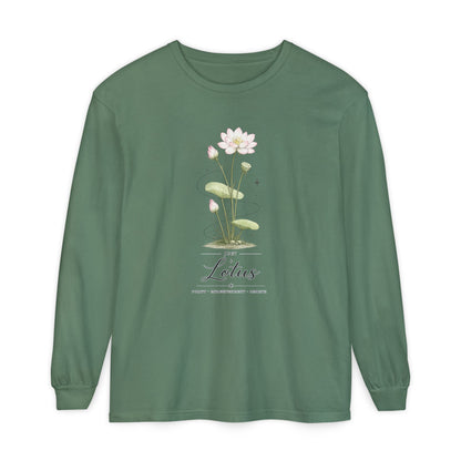 July Birth Flower Long Sleeve T-Shirt
