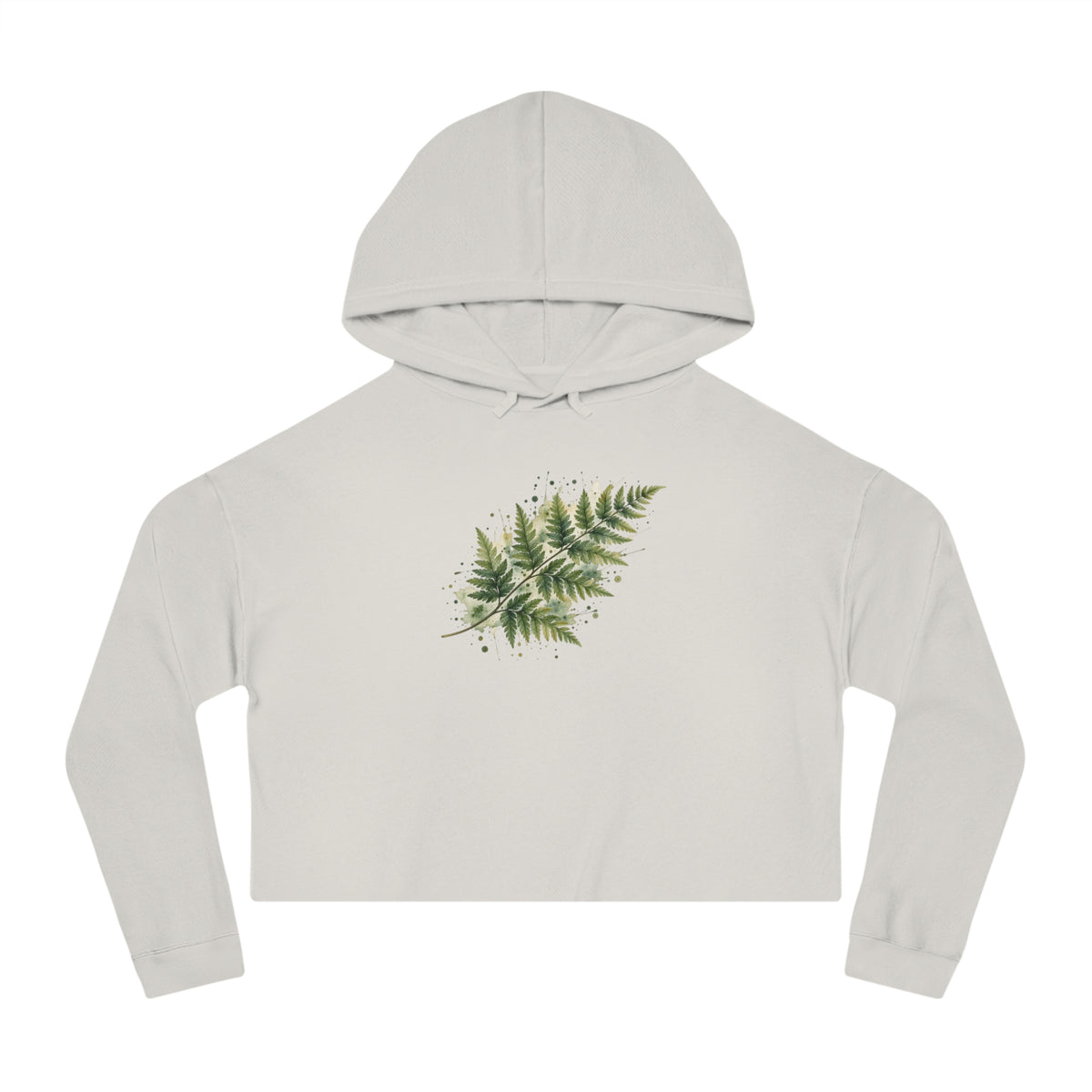 Whispering Fern Cropped Hooded Sweatshirt