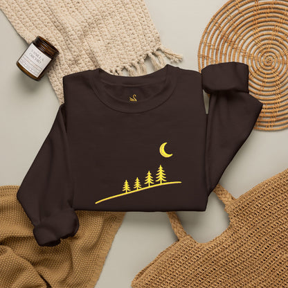 Moonlit Slope Embroidered Sweatshirt