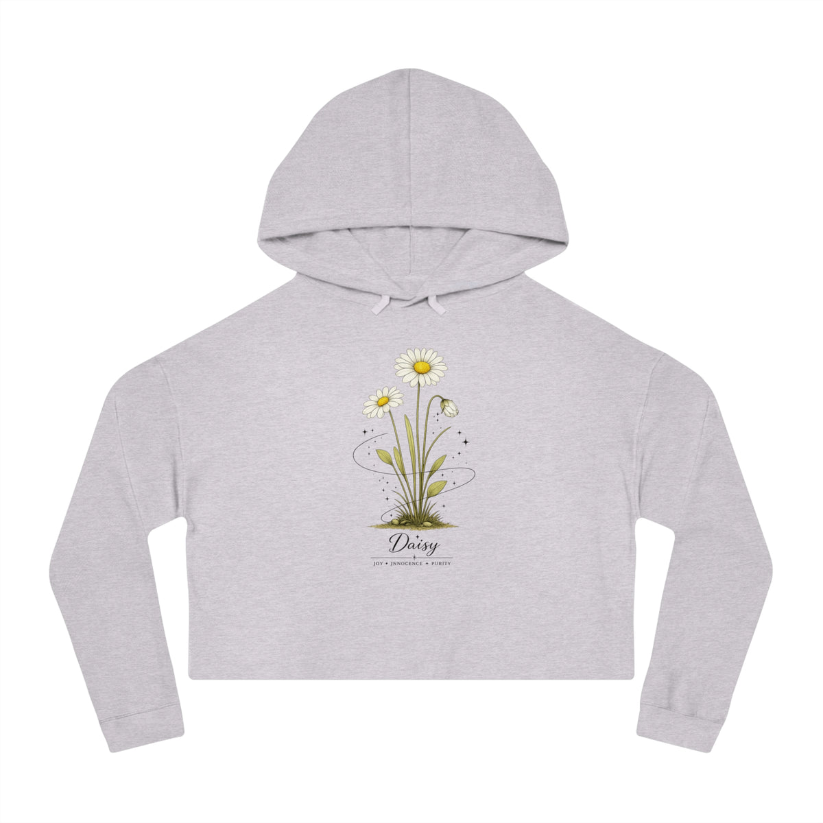 Daisy Cropped Hooded Sweatshirt