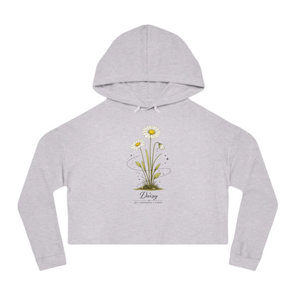 Daisy Cropped Hooded Sweatshirt