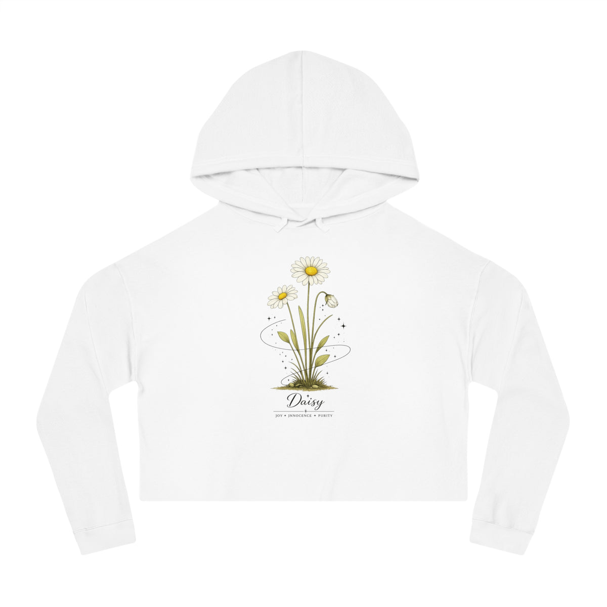 Daisy Cropped Hooded Sweatshirt