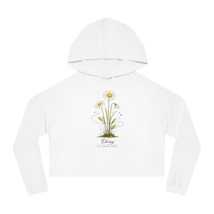 Daisy Cropped Hooded Sweatshirt