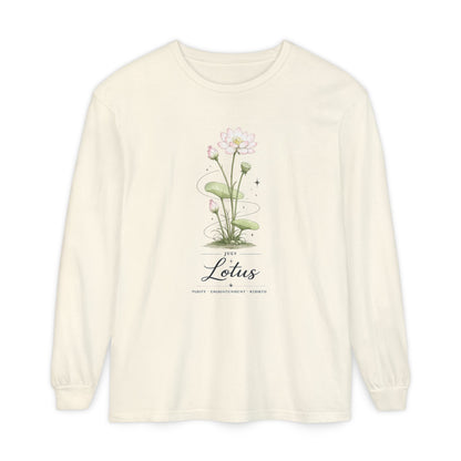 July Birth Flower Long Sleeve T-Shirt