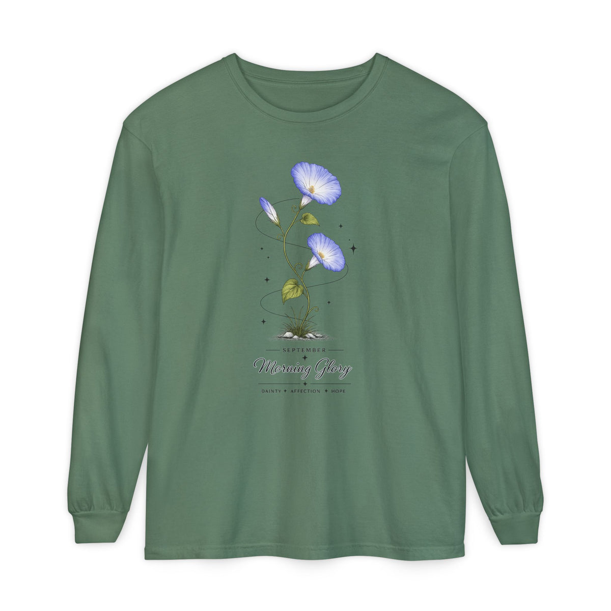 September Birth Flower Long Sleeve T-Shirt