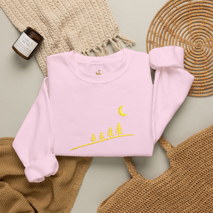 Moonlit Slope Embroidered Sweatshirt