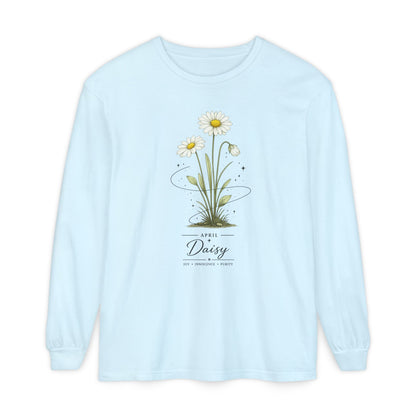 April Birth Flower Long Sleeve T-Shirt