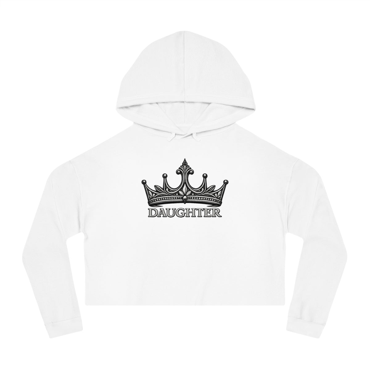 Daughter Crown Cropped Hooded Sweatshirt