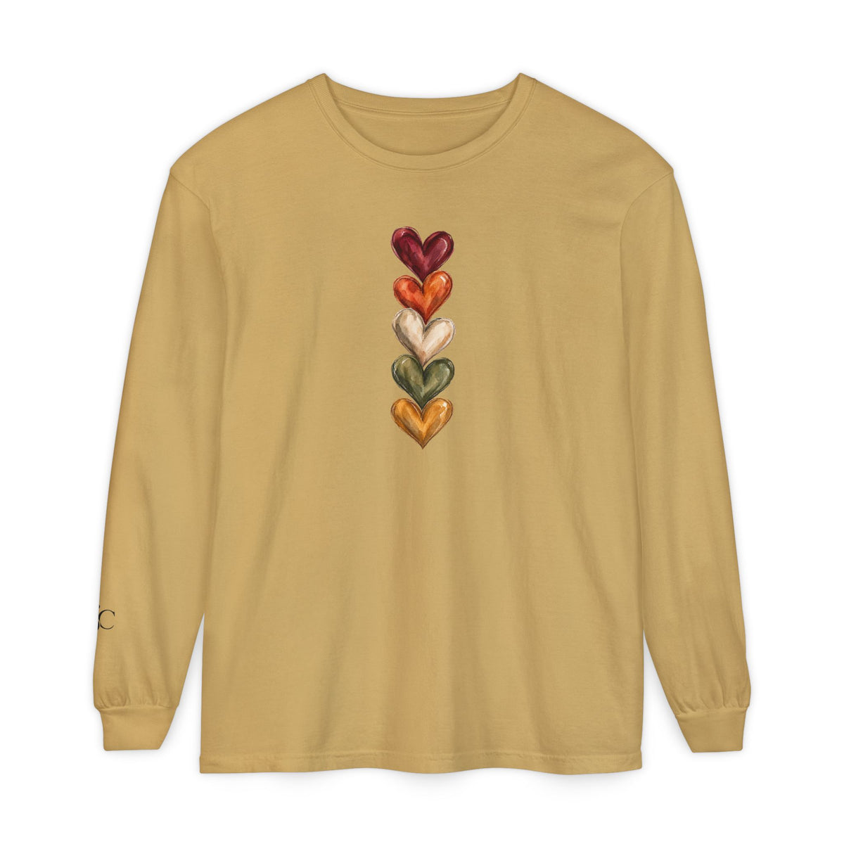 Hearts of Autumn Long Sleeve T-Shirt