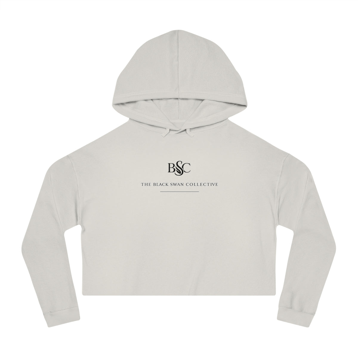 Signature Logo Cropped Hooded Sweatshirt