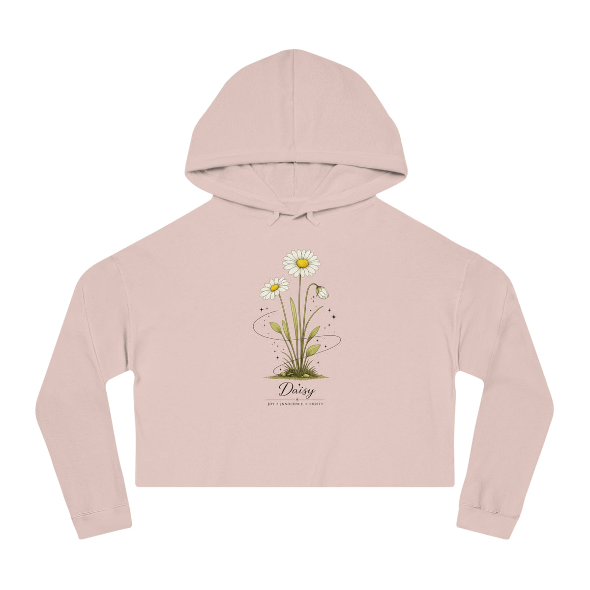 Daisy Cropped Hooded Sweatshirt