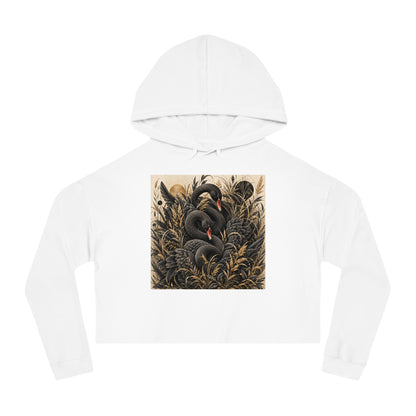 Noir Reverie Cropped Hooded Sweatshirt
