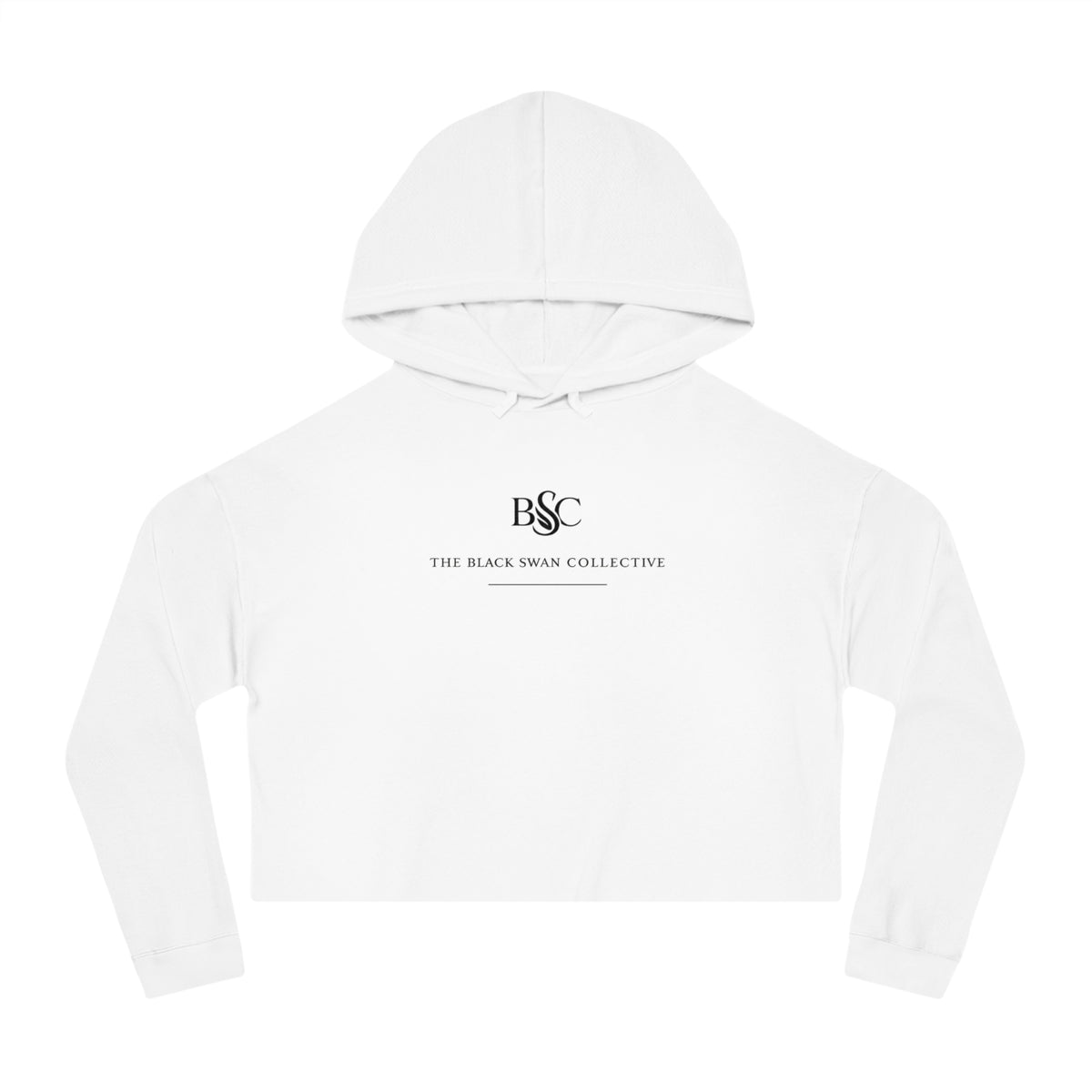 Signature Logo Cropped Hooded Sweatshirt