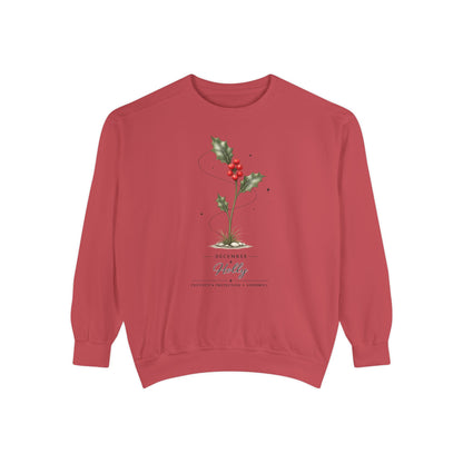 December Birth Flower Sweatshirt