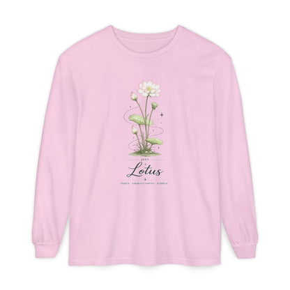 July Birth Flower Long Sleeve T-Shirt