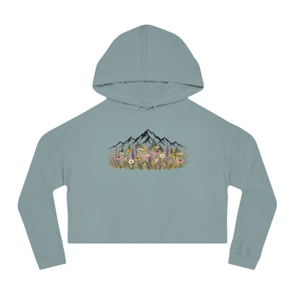 Summit Blooms Cropped Hooded Sweatshirt
