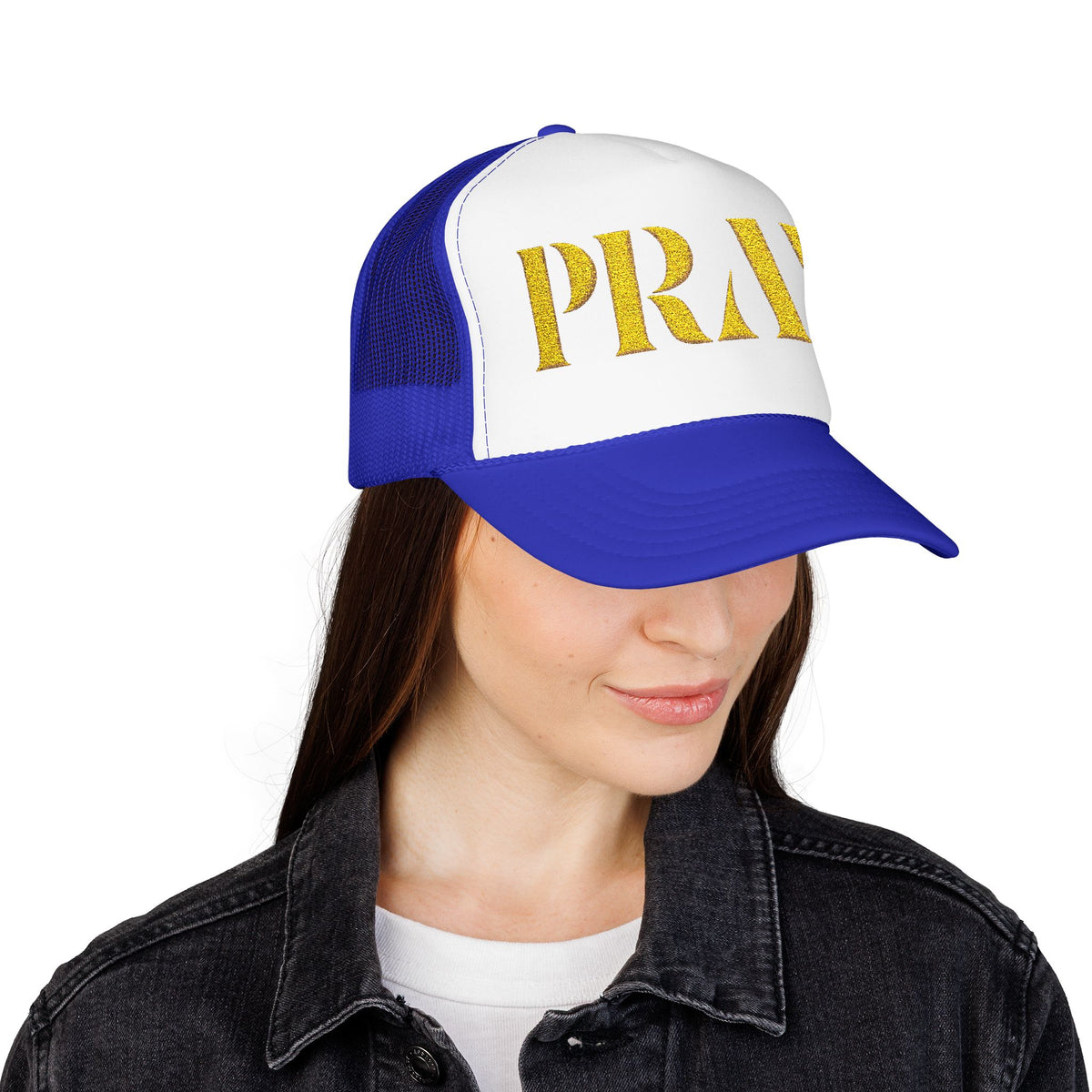 Pray Embroidered Foam Trucker Hat