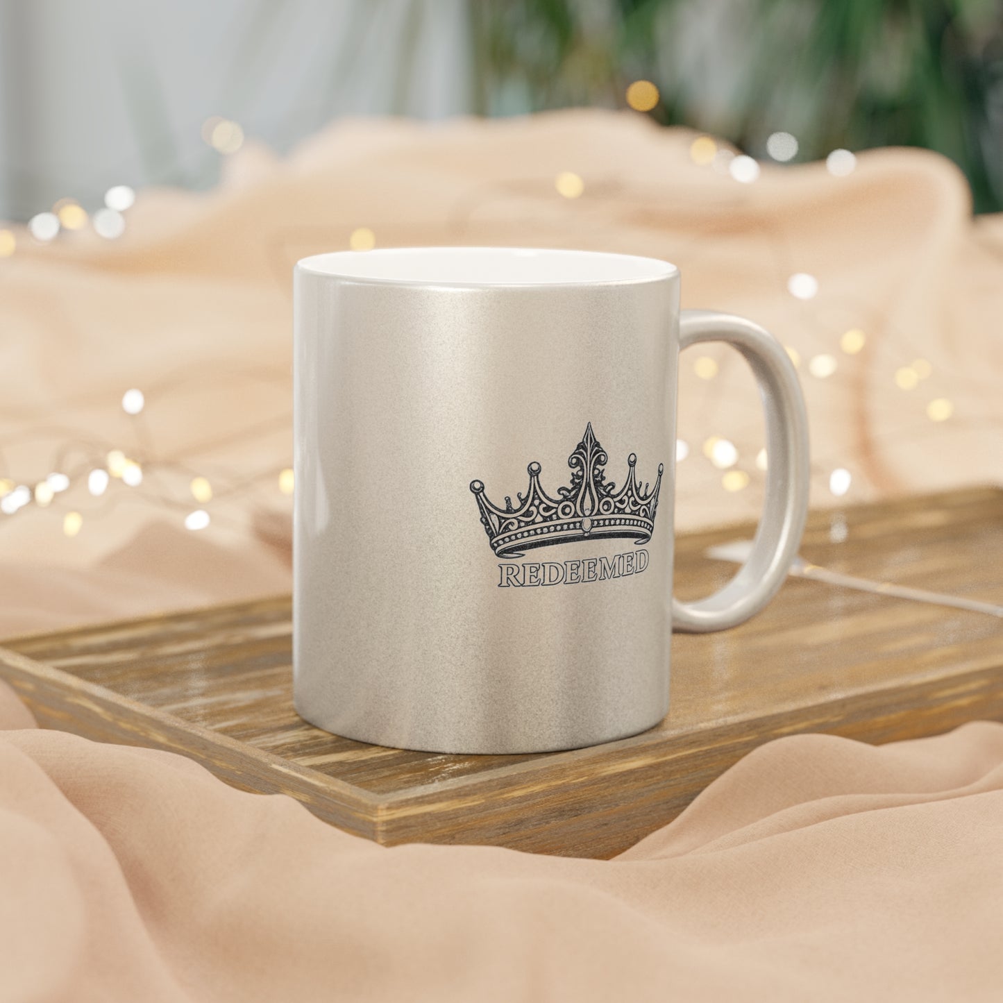 Redeemed Crown Metallic Mug (Silver\Gold)