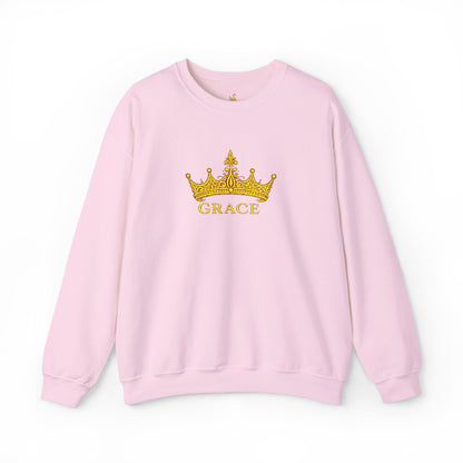 Grace Crown Embroidered Sweatshirt