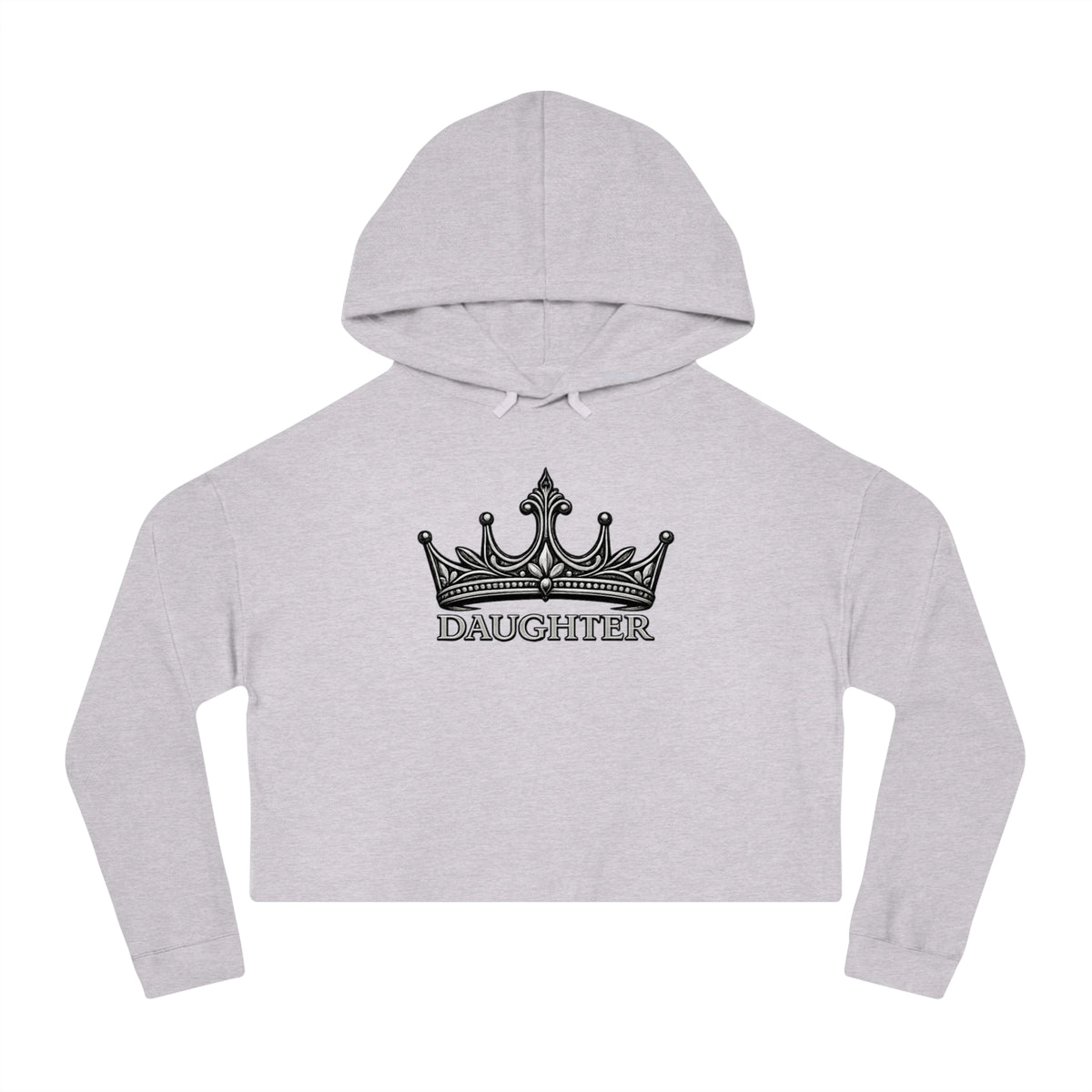 Daughter Crown Cropped Hooded Sweatshirt