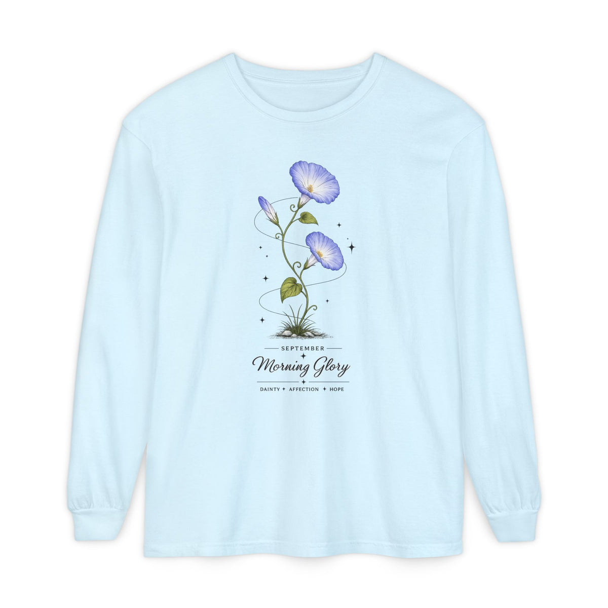 September Birth Flower Long Sleeve T-Shirt
