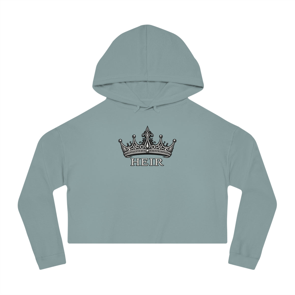 Heir Crown Cropped Hooded Sweatshirt