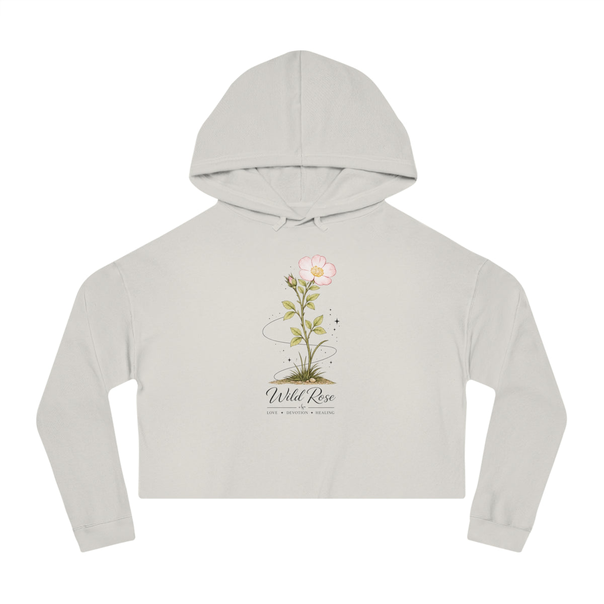 Wild Rose Cropped Hooded Sweatshirt